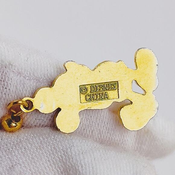 Disney Mickey Mouse Dangle Enamel Earrings Red Shorts Yellow Shoes - Picture 6 of 8